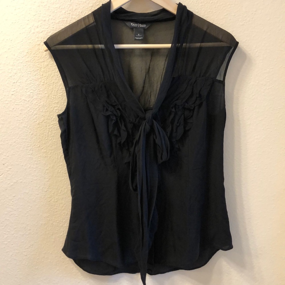 White House Black Market semi sheer top